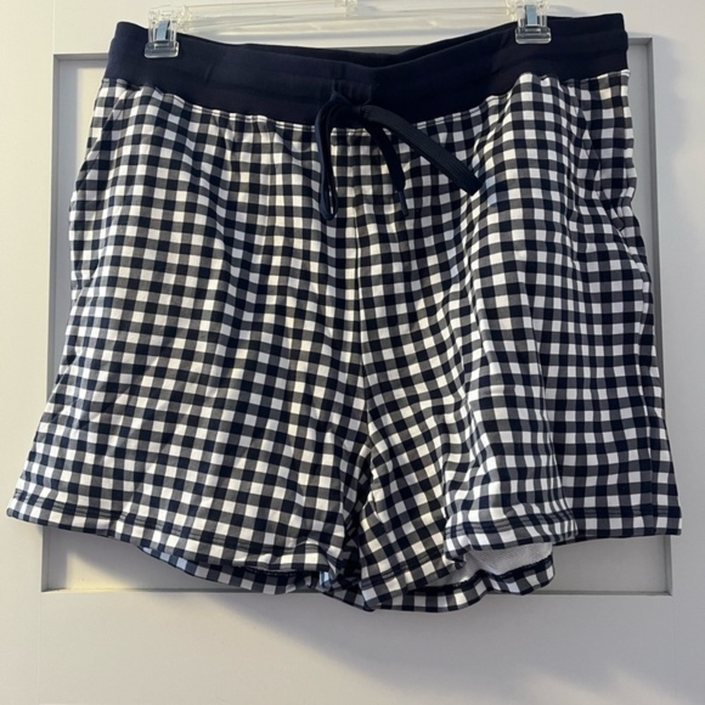 NWT Draper James Black and White Gingham Women's Shorts